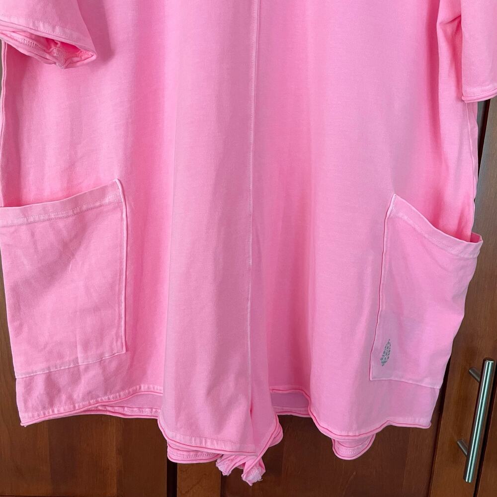Free People Movement Hot Shot Tee Romper Pink Lemonade Size Medium - Picture 6 of 13